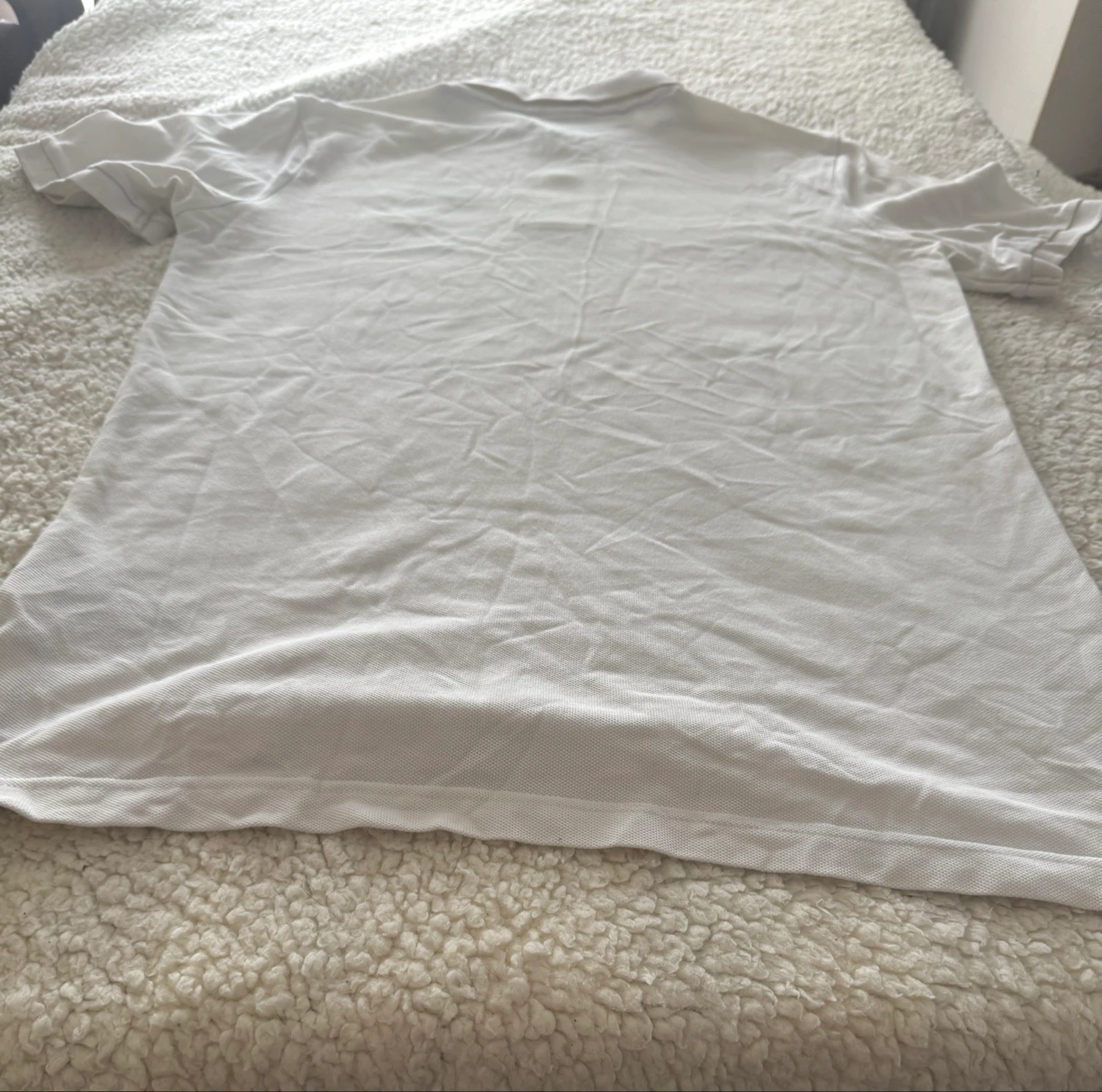 Camiseta Polo Nike com Logo Bordado Branco Tamanho S Vintage Casual Streetwear – photo 9